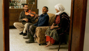 Ramzi and his grandparents, Al Amari refugee camp: Georges Bartoli.