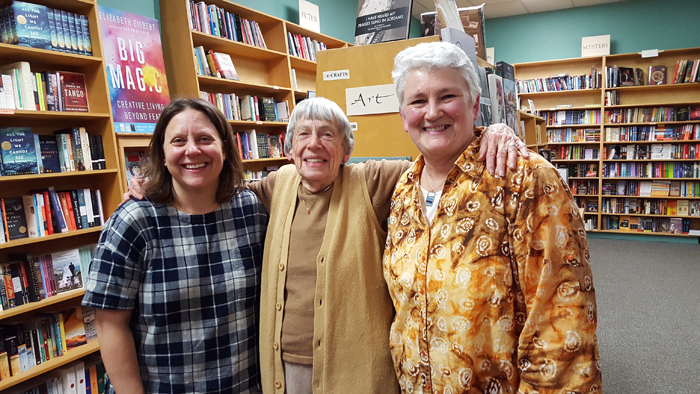 Sally and Kim with Ursula K. LeGuin