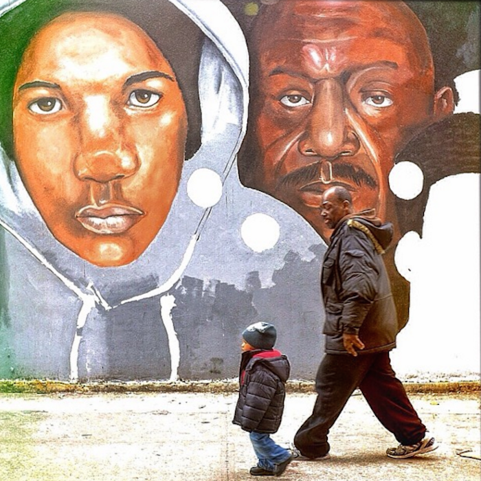 "Father and Son," from Ruddy Roye's "When Living is Protest" series.