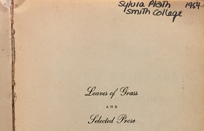 Sylvia Plath's copy of Leaves of Grass