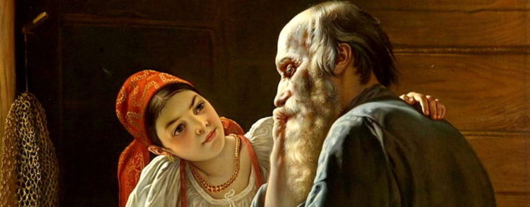 old man with girl