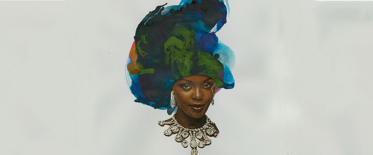 Galaxies Unto Themselves Lorna Simpson S Collages Of Black Women S Hair Literary Hub