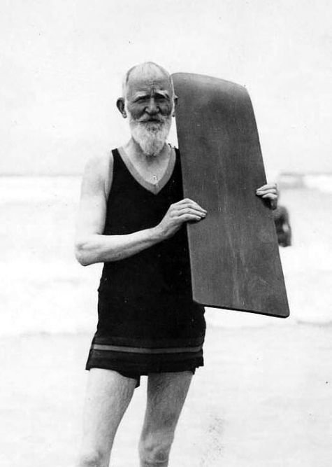George Bernard shaw surfing