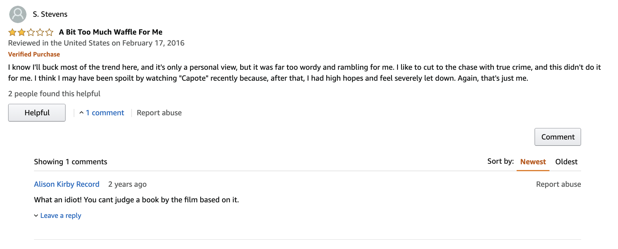 The 45 Best Bad Amazon Reviews of In Cold Blood ‹ Literary Hub