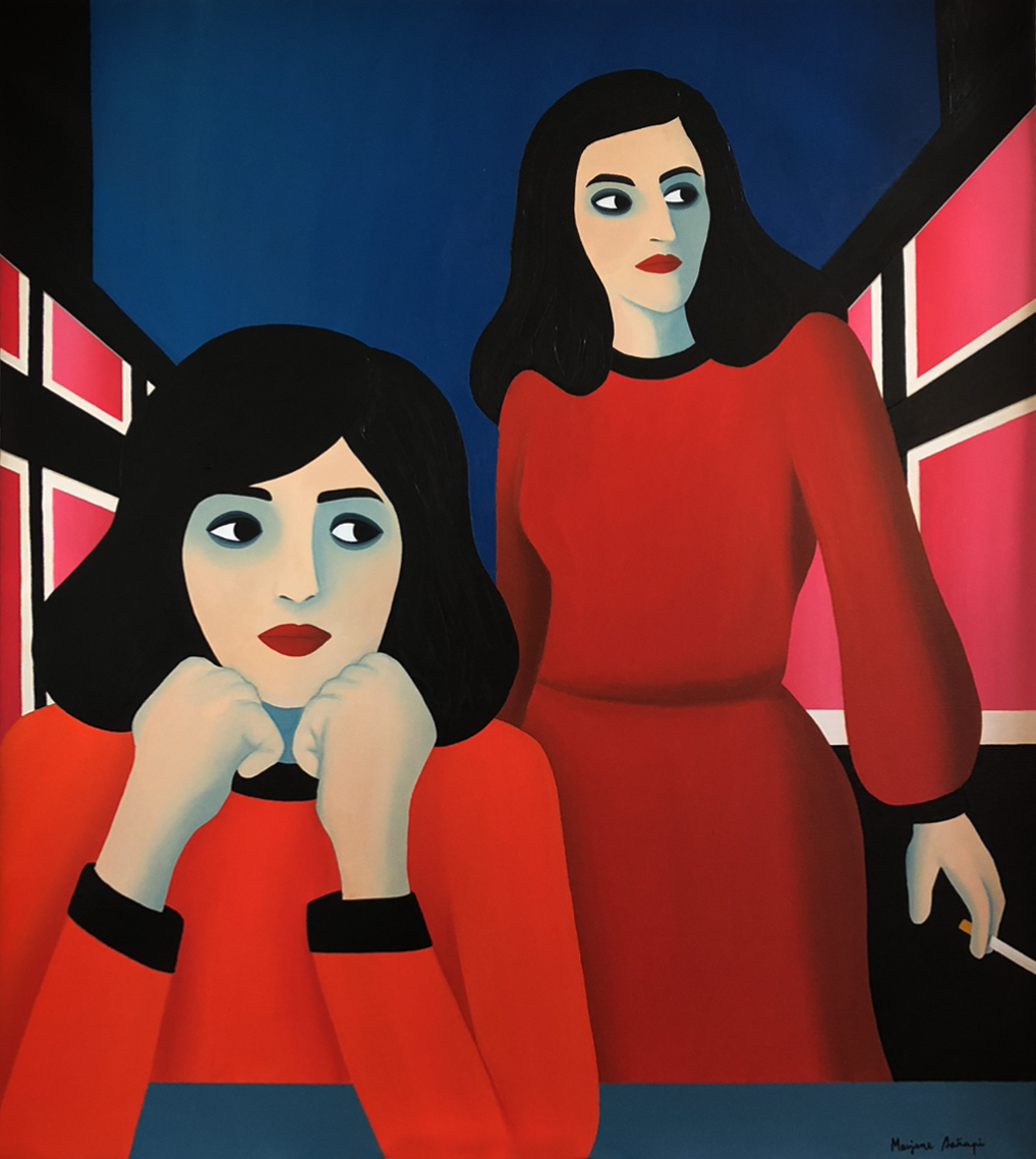 Marjane Satrapi’s hypnotizing paintings of women are now on view in ...