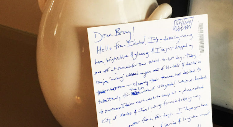 Here’s how to get a personalized postcard from one of your favorite authors.