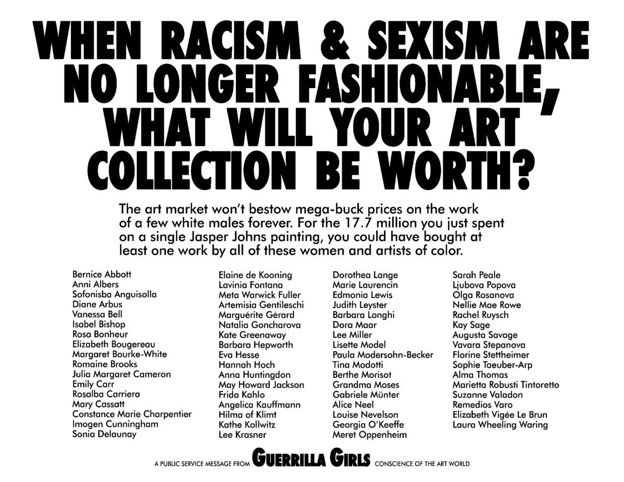The Guerrilla Girls